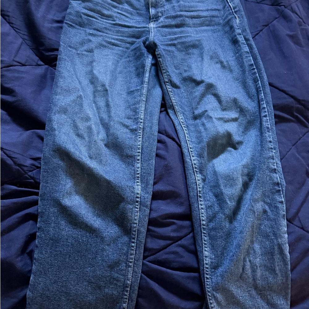 Calvin Klein Jeans Women's Straight Leg Blue Denim